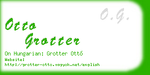 otto grotter business card